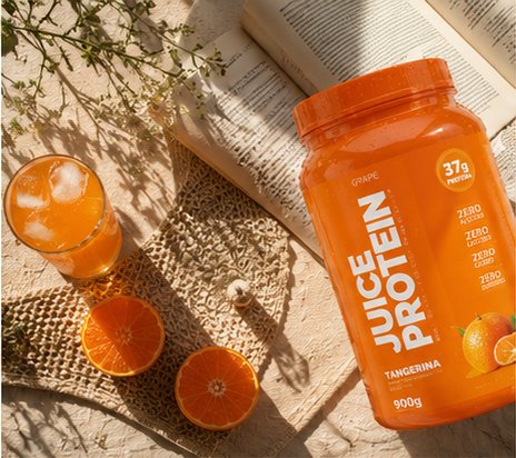 Seu ritmo muda.Seu cuidado fica. — Juice Protein sabor Abacaxi com Hortelã